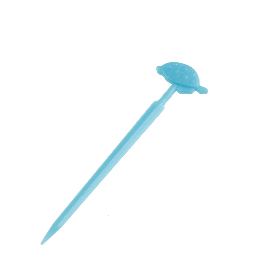 Одноразовые разноцветные вилки для еды фруктов пластиковые палочки с сердечками