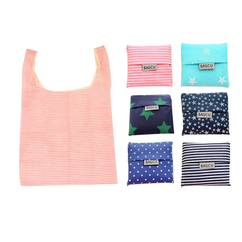 Портативная складная сумка для покупок в супермаркете водонепроницаемая с