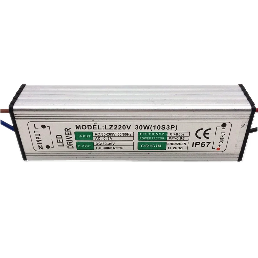 2 шт. AC85V 265V для DC30V 36V светодиодный драйвер 900mA 30 Вт адаптер переменного тока