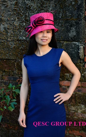 Новые простые и элегантные шляпы Sinamay для Кентукки Дерби церкви свадьбы.