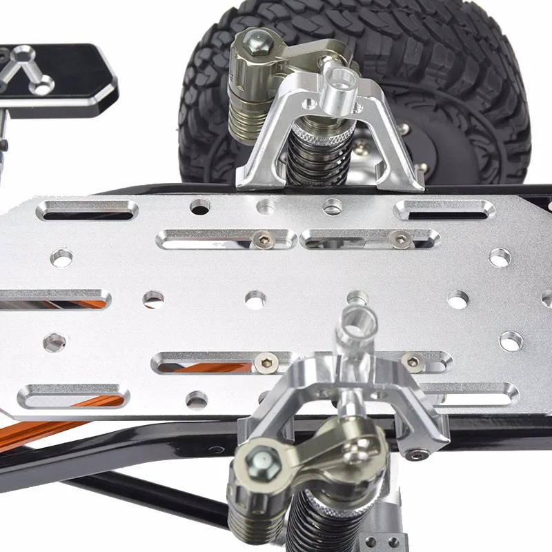 RC CNC сплав SCX10 шасси 1/10 масштаб 4WD Рок Гусеничный рама комплект в сборе с боковой ступенью боковой педали