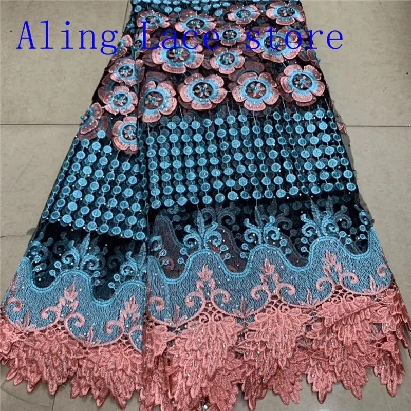 

African Swiss Voile Lace High Quality African Lace Fabric 2019 Embroidered French Laces Fabric For Wedding Party Dress