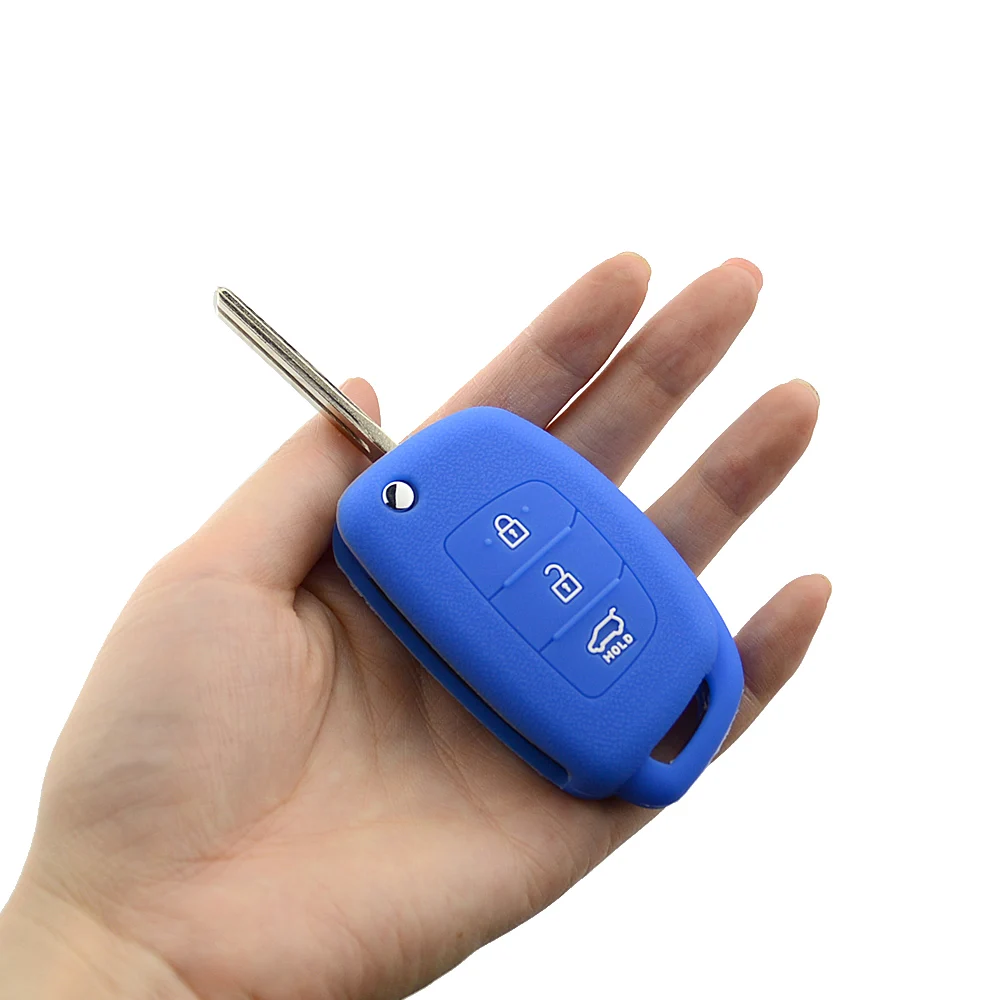 Моющийся 3 кнопки флип силиконовый для ключа автомобиля чехол hyundai ix45 i10 i20 i30 ix25 ix35