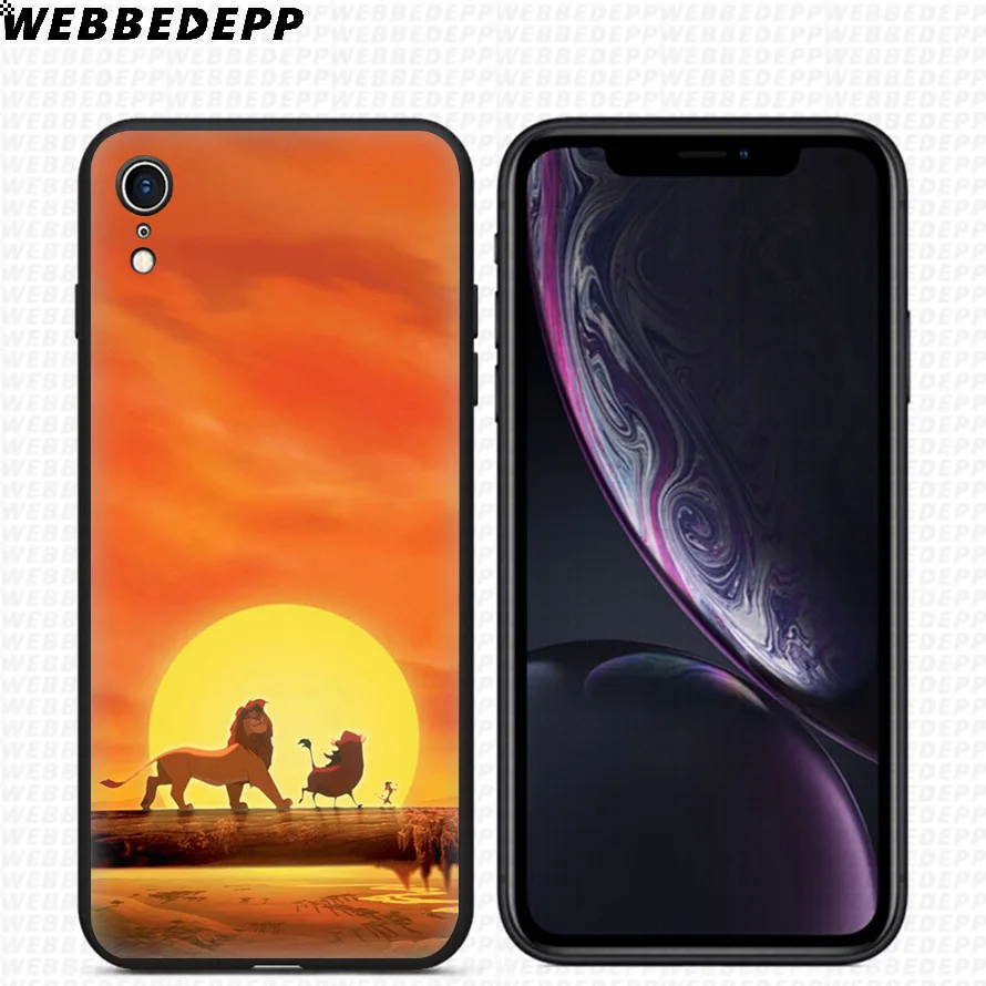 Мягкий силиконовый чехол WEBBEDEPP Lion King для iPhone 11 Pro Xr Xs Max X или 10 8 7 6 6S Plus 5 5S SE Case |