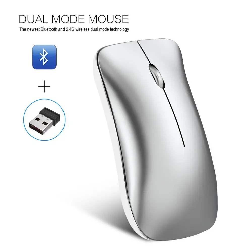 Новая беспроводная мышь TOP1600 DPI Bluetooth + 2 4G с двумя режимами встроенной