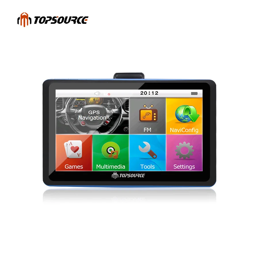 Topsource 7 дюймов автомобиля gps навигации WinCE 6 0 Bluetooth AVIN заднего вида камера 8 ГБ/256 Мб