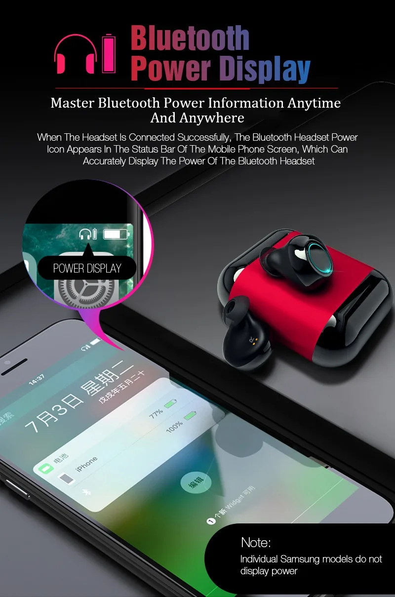 TWS, Bluetooth наушники, бас, водонепроницаемые, вкладыши, air Ear dort, гарнитура, шумоподавление, беспроводные наушники, наушники для телефона xiaomi