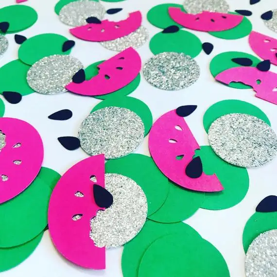 Персонализированный Арбуз Один в дыне день рождения конфетти детский душ