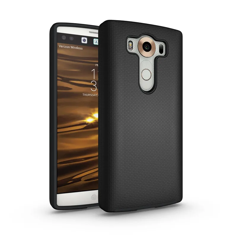 Для LG V10 Тонкий чехол Heavy Duty противоударный защищать для Гибридный задняя двойной
