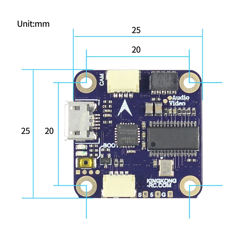 LDARC KK для Flytower 20*20 V2 F3+ OSD 4в1 ESC 12A BLHeliS 20x20 мм для внутреннего бесщеточного FPV Racer Drone RC вертолет Квадрокоптер