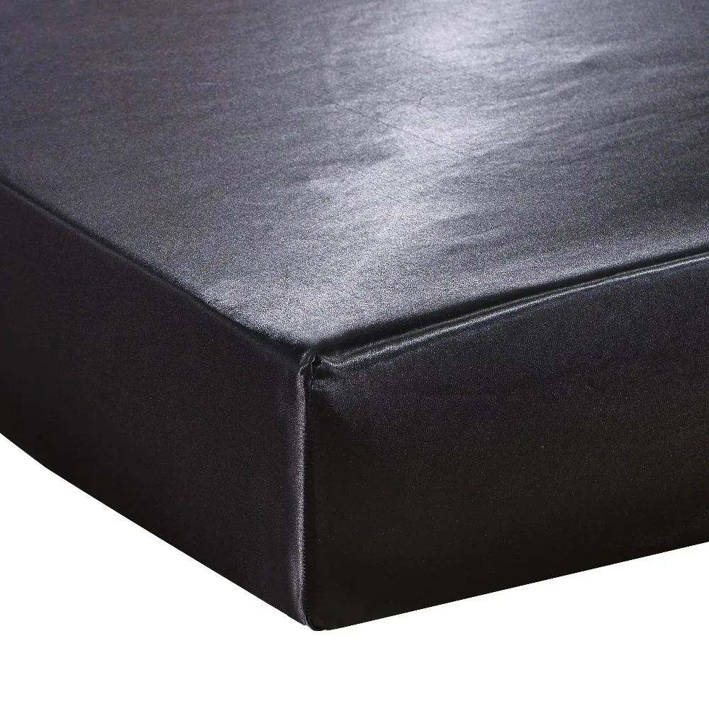 Эластичный однотонный чехол для матраса на резинке простыни с фиксированными