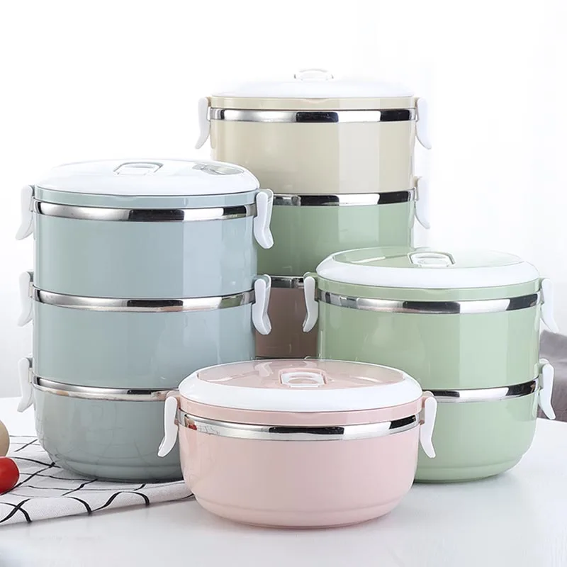 Японский креативный Ланч бокс из нержавеющей стали с подогревом для еды милый