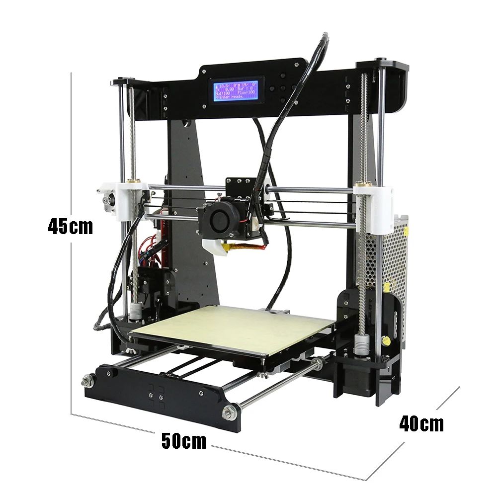 Anet A8 доступный Китайский Высокоточный 3d принтер reprap prusa i3 diy настольный