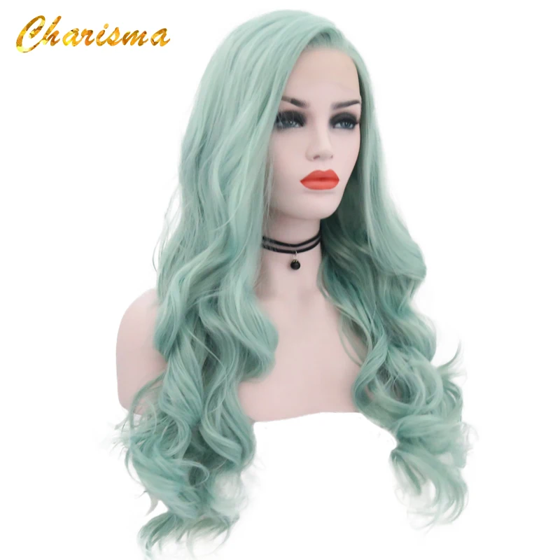 Синтетические парики Charisma Body Wave термостойкие для косплея на кружеве 24 дюйма
