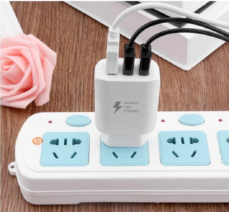 Зарядное устройство USB Quick Charge 3,0, быстрое зарядное устройство для samsung, штепсельная вилка европейского стандарта, зарядное устройство для путешествий, адаптер 5 В, 2,4 А, 3 порта, настенное зарядное устройство