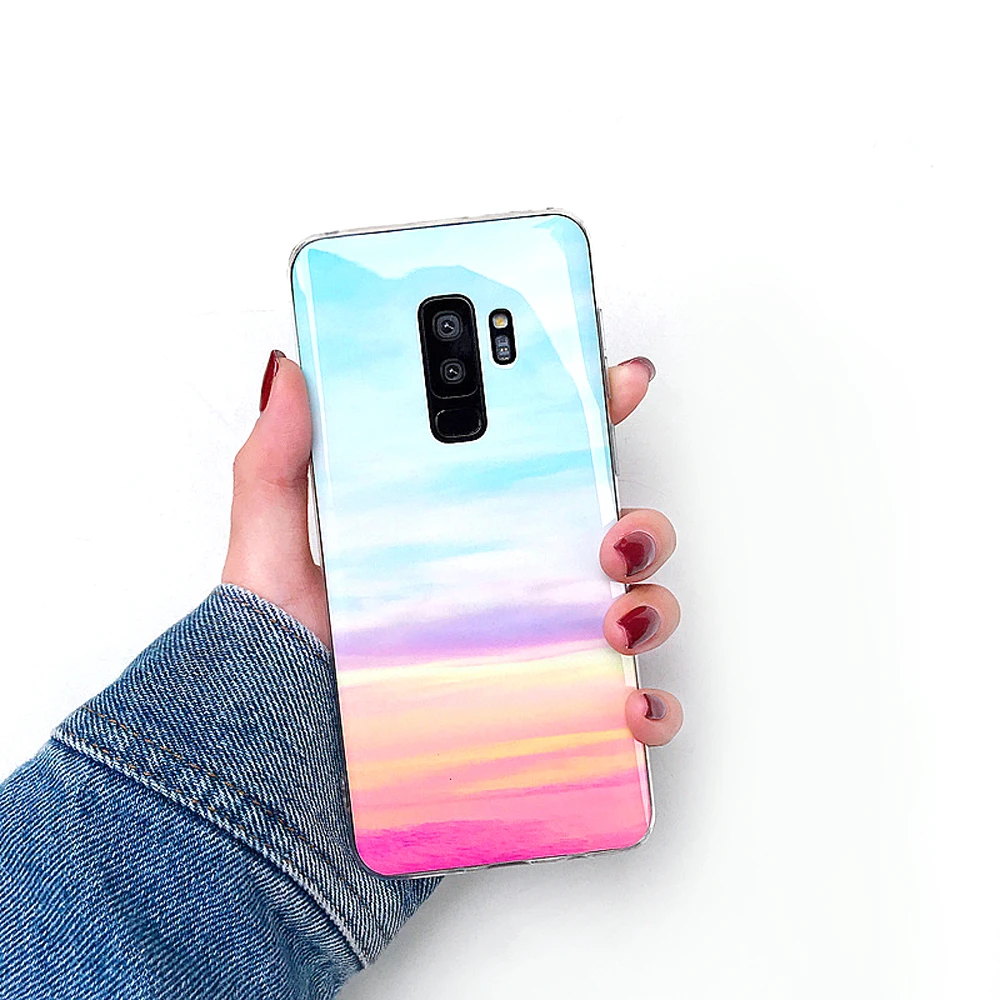 Marble Smooth Case For Samsung Galaxy S9 S8 Plus S10 Lite Note 8 9 S7 Edge Luxury Fashion Ultra thin TPU Cases Cover Shell | Мобильные