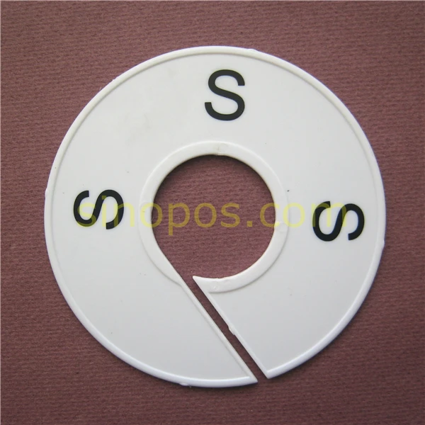 Большие предварительно напечатанные разделители для одежды Hangrail стандартные