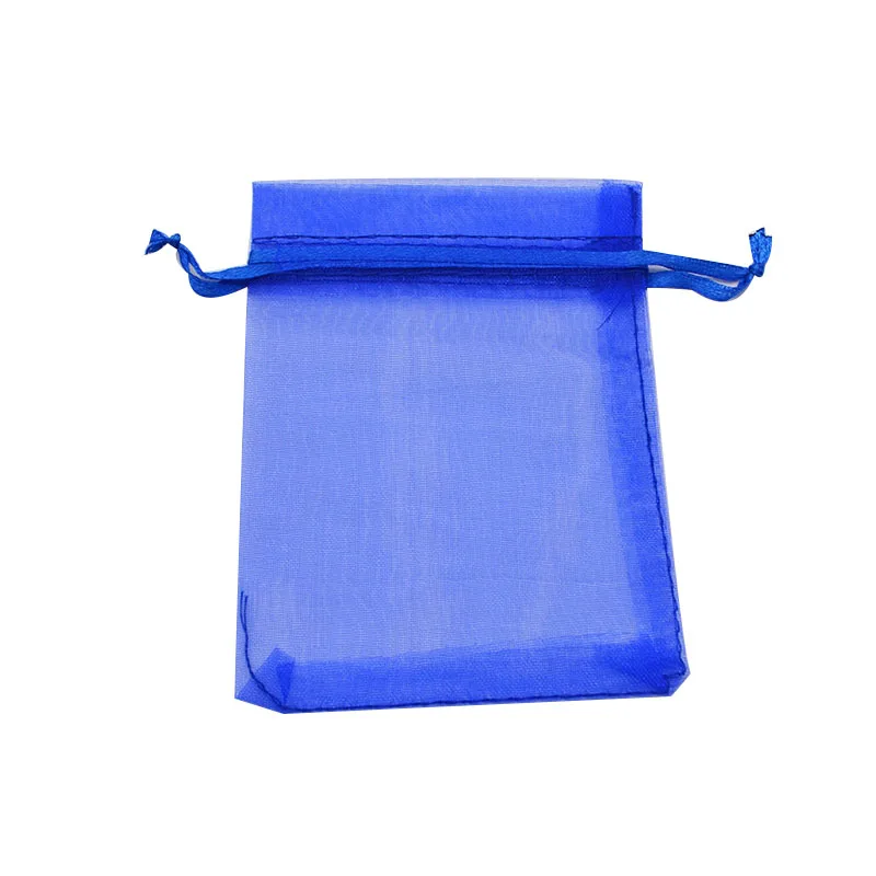 06 royal blue 9x12 см 20 шт органзы Упаковочные мешочки с затяжками подарок торт из конфет чай сумки и мешочки Свадебные украшения сувениры - Цвет: 06 royal blue