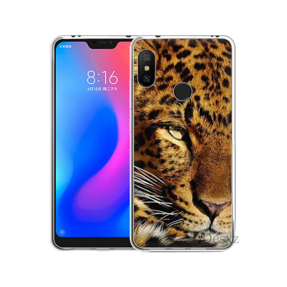 Чехол для телефона с леопардовым принтом Xiaomi Mi 6 8 Lite SE A1 A2 5X 6X Mix 2S F1 Мягкий