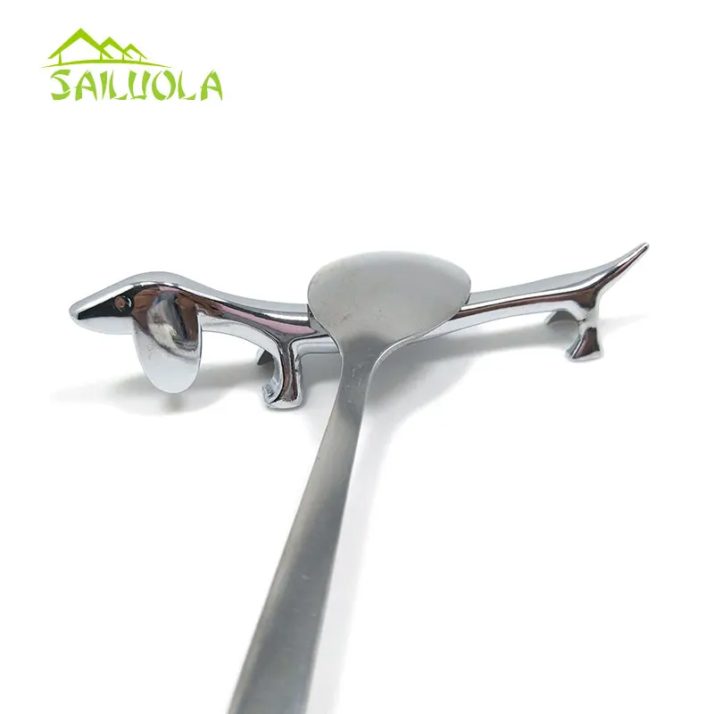 4 шт./лот высокое качество цинковый сплав такса/форма оленя палочки для еды стойка