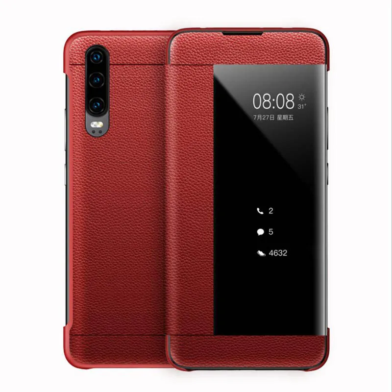 Для huawei p30 Чехол подставка изысканный чехол для телефона Стиль чехол для Para huawei p30 pro чехол из натуральной кожи