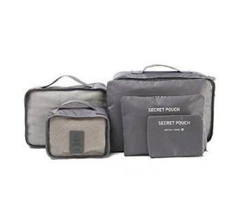 gray Donbook 6 шт. дорожная сумка для хранения Набор для одежды аккуратный Органайзер сумка чемодан домашний шкаф разделитель контейнер Органайзер - Цвет: gray