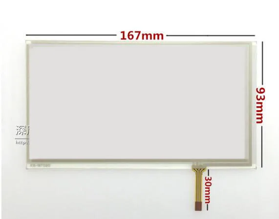 

6.95'' inch touch screen, TM070RDH01 C070VW03, 7 inch vehicle navigation, DVD touch screen, 167*93