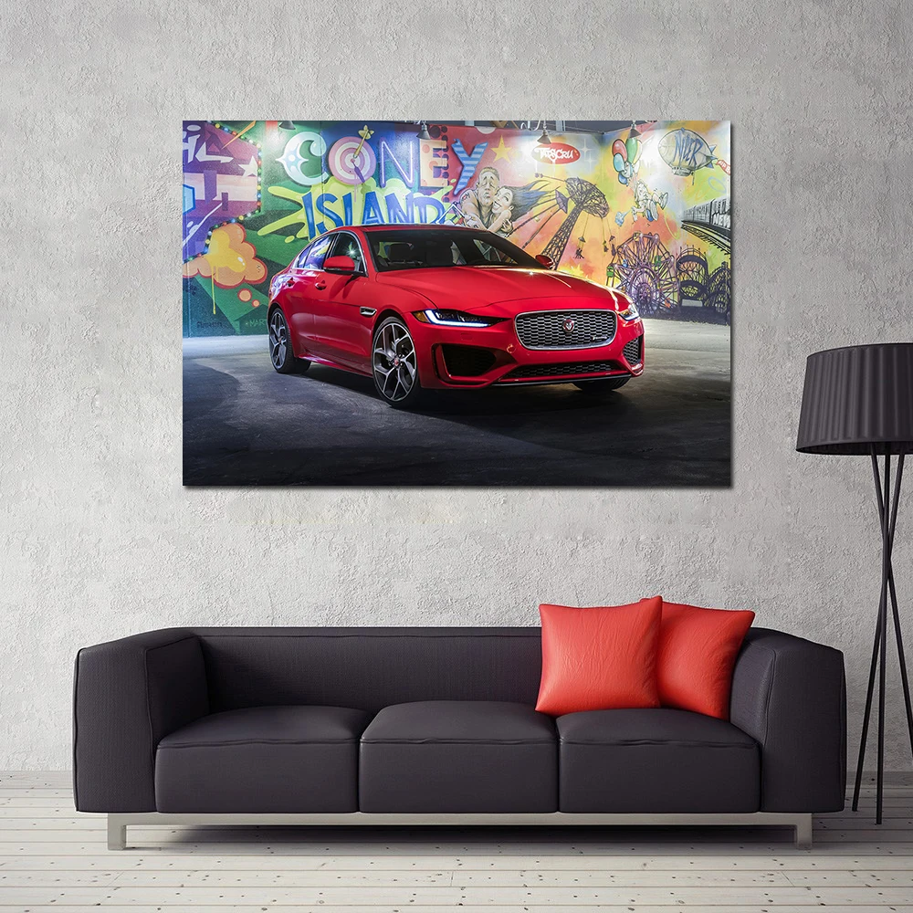 DIY рамка постеры печати на холсте Jaguar XE 300 R динамический суперкар Картина