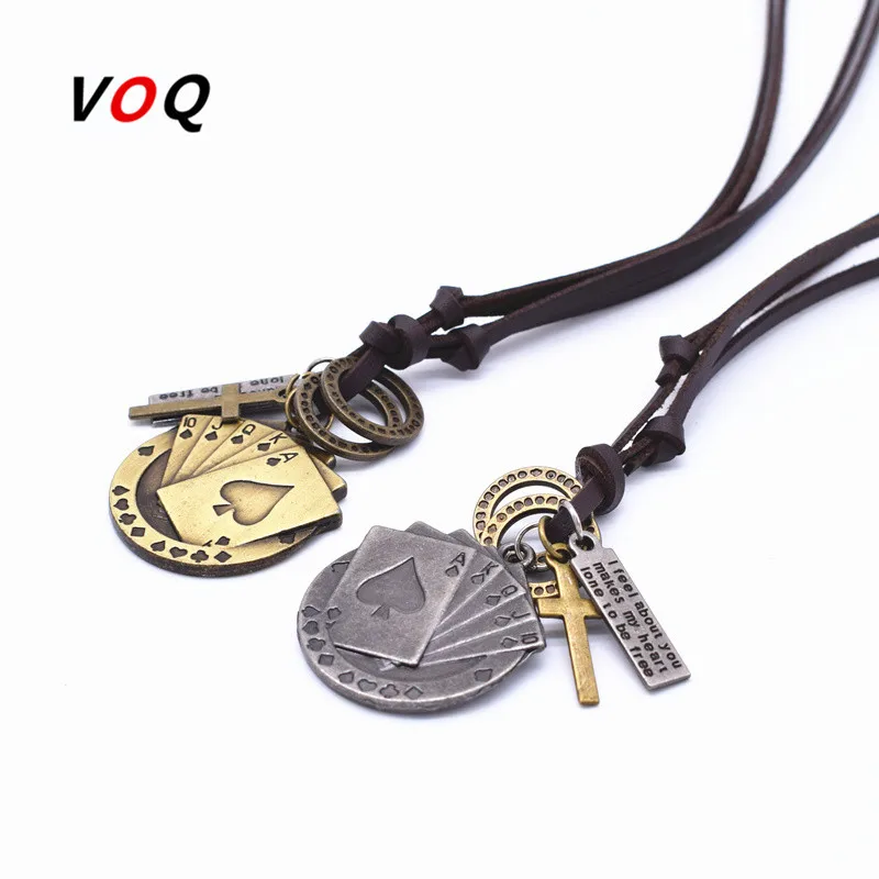 VOQ 2017 модный счастливый Лопата прямой флеш покер ручной работы очаровательное