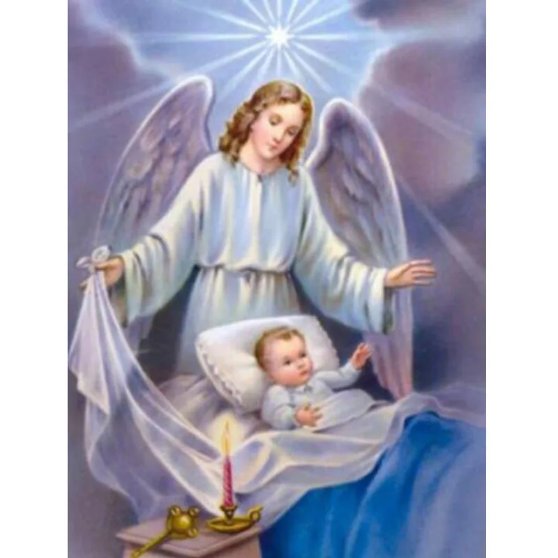 Fly Girl Diy Алмазная картина серии портретов вышитый бриллиантами Ангел 3D квадратная