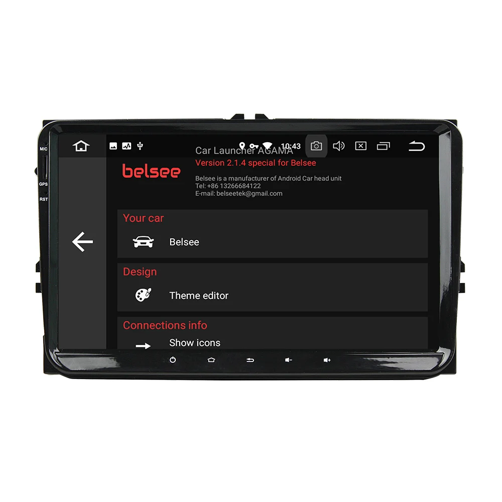 Автомагнитола Belsee 9 дюймов Android 0 4 ГБ 64 для VW Volkswagen Polo Jetta Passat b6 b7 Golf Skoda Seat стерео