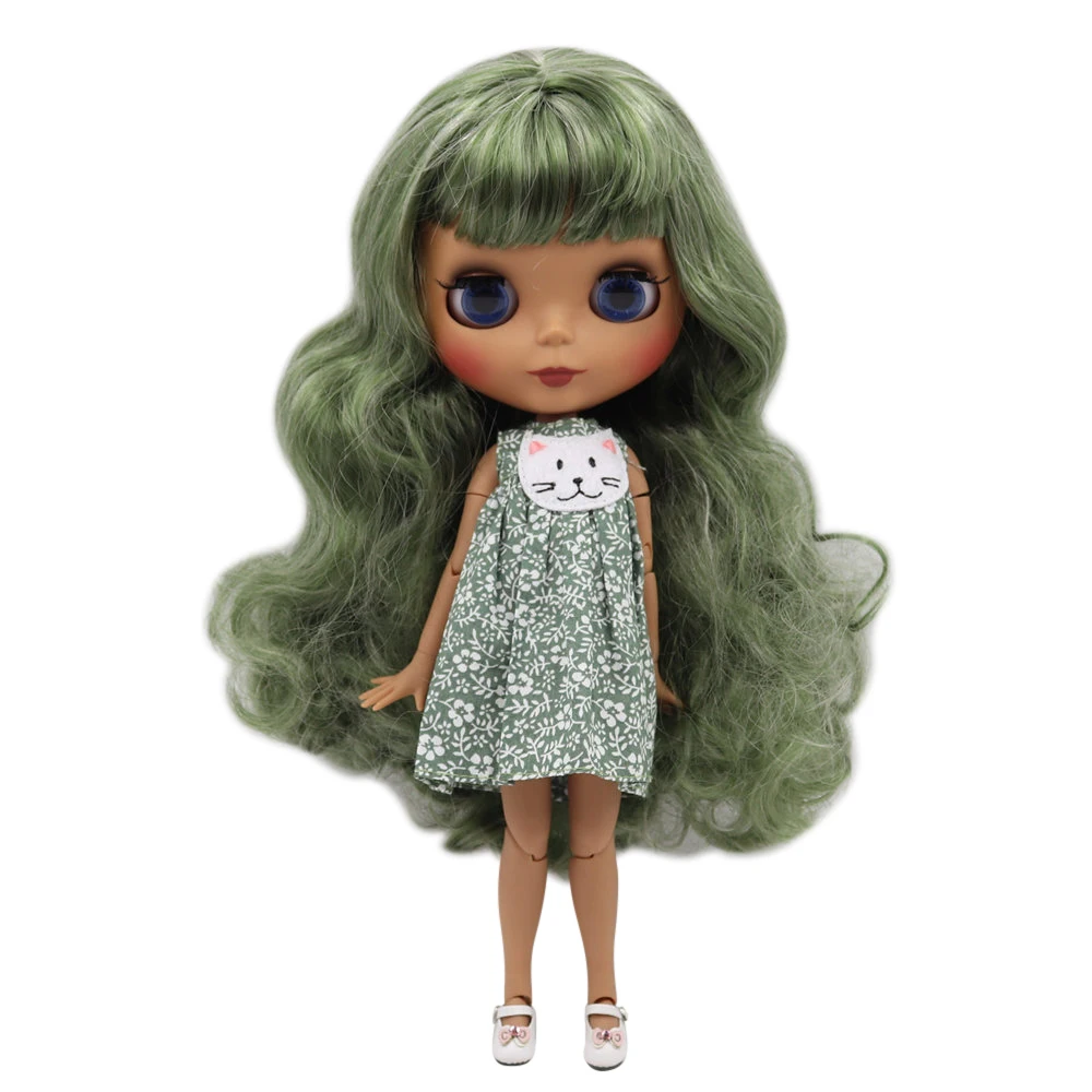 Кукла Blyth BL4299/8800 с черной кожей и матовым лицом|Куклы| |