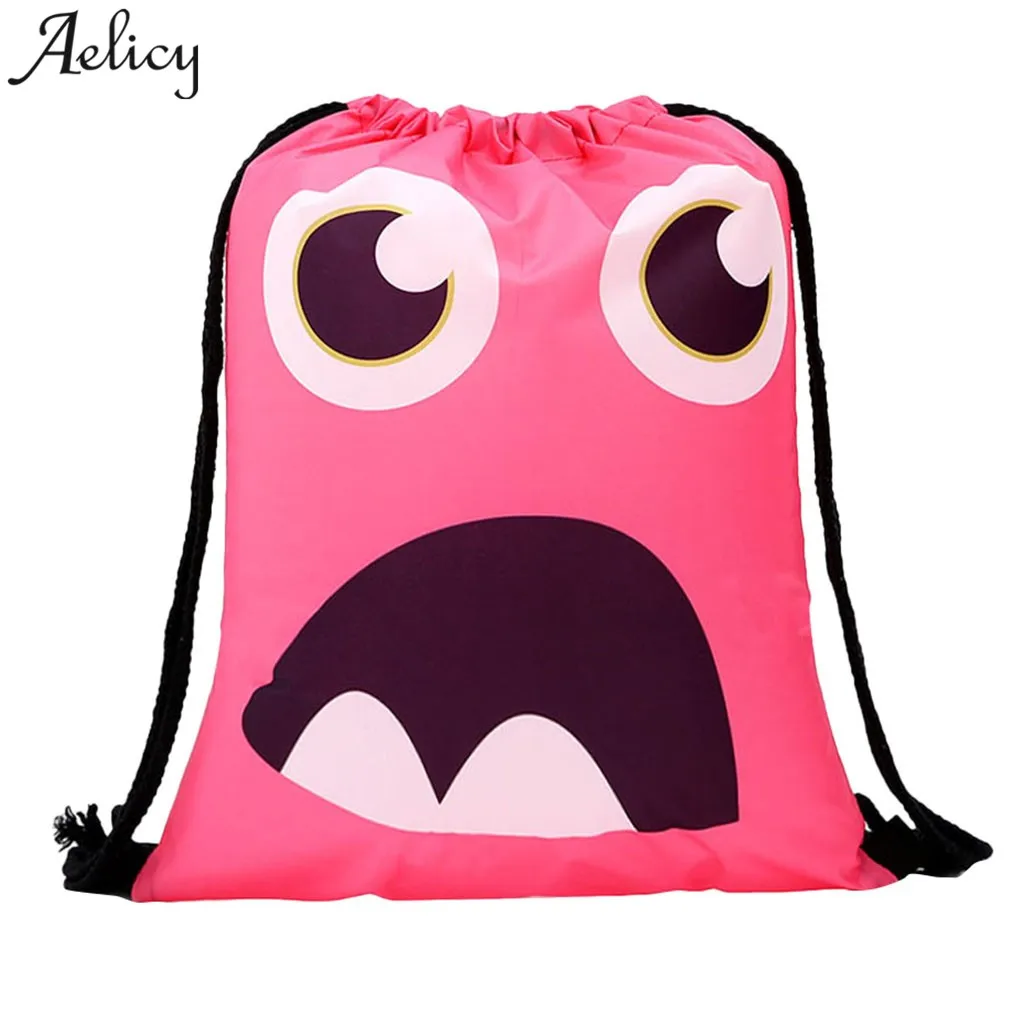 Aelicy рюкзак для девочек @ 3D печать дорожный мягкий хранения веревки Забавный милый