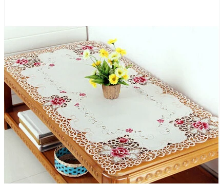 

European pastoral household embroidery embroidery table cloth cloth rectangle tablecloth green tablecloth