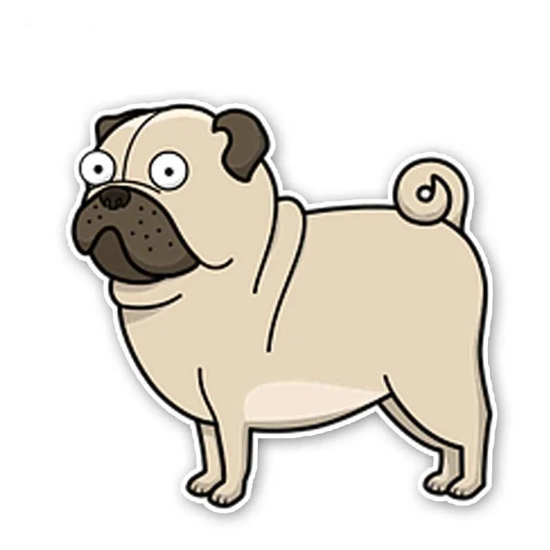 

YJZT 15.2CM*14.5CM A Lovely Puppy Decal Car Sticker PVC 12-300106
