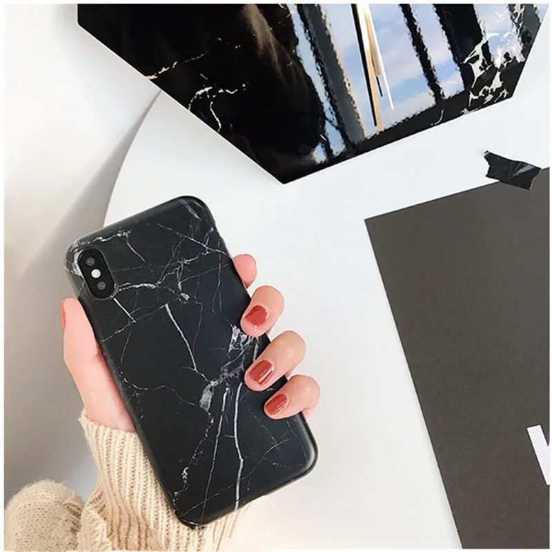 Роскошный Мраморный чехол для iPhone 7 8 6 s Plus чехлы мягкий гелевый ТПУ силиконовый X XS