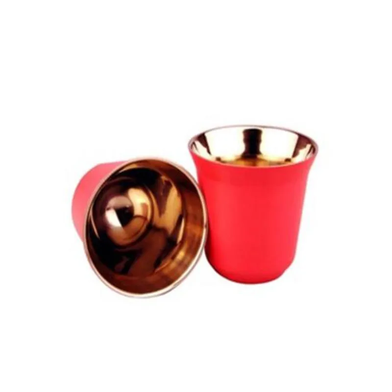 2 шт. Nespresso концентрат эспрессо Итальянский нержавеющая сталь кофе Nescafe двойными стенками капсулы инструмент для кофе Кофейные Наборы