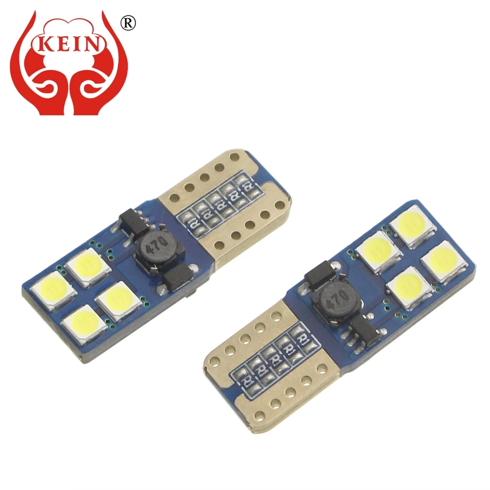 KEIN 2 шт. светильник 10 w5w 194 8smd 3030 боковой клиновидный свет подсветка номерного