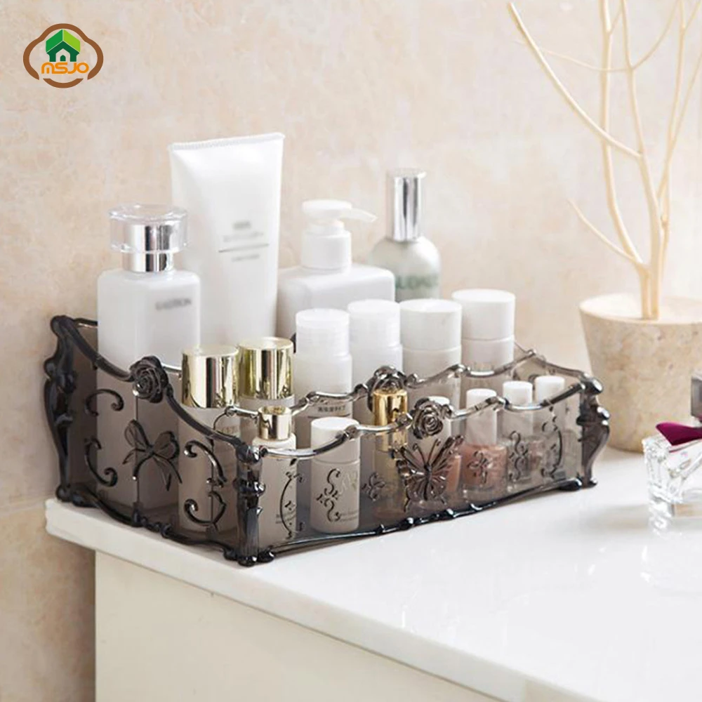 Msjo косметический Органайзер пластиковый ящик для хранения косметики туалетный