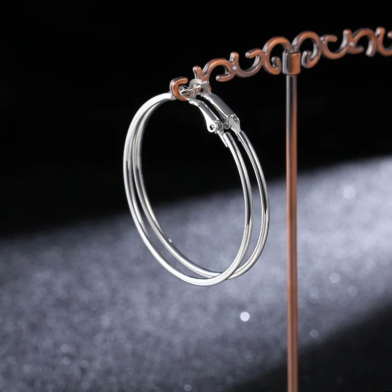 Серьги кольца Hyperbole в стиле панк ювелирные украшения для ушей большого размера