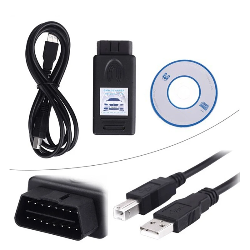 Для BM-W V1.4.0 OBD OBD2 Авто диагностический сканер инструмент разблокирована версия 1.4.0