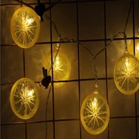 lemon orange fruit fairy string light fairy light 1020 led christmas light for wedding home garden party decorative led lights