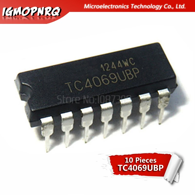 10 шт. 4069 TC4069UBP DIP14 ворота/Инвертор IC TOS новый оригинальный|Интегральные схемы| |