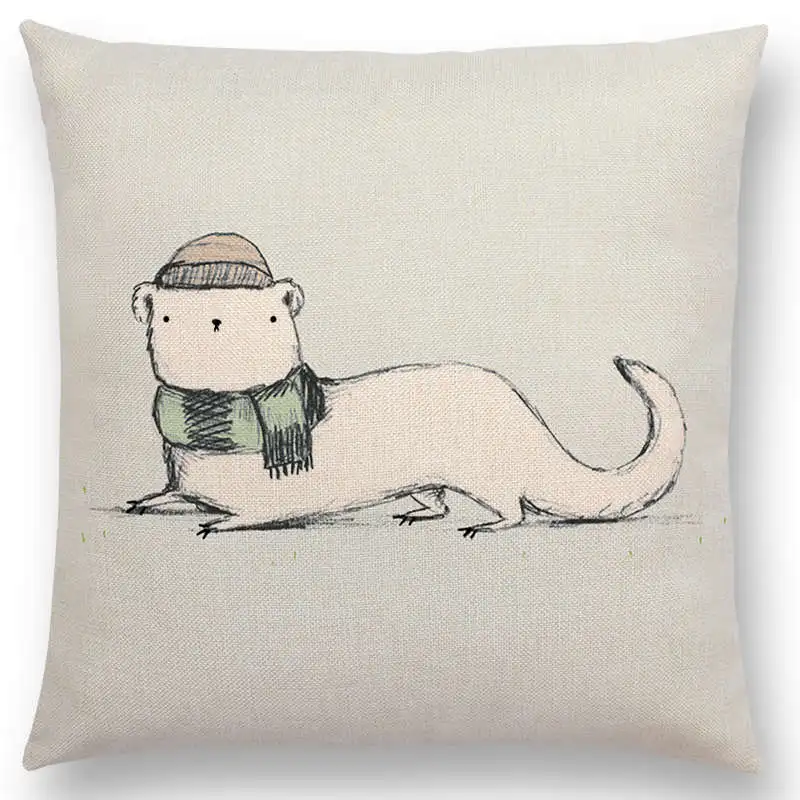 Милые Мультяшные животные Забавный Повседневный милый медведь Бегемот слон Кит