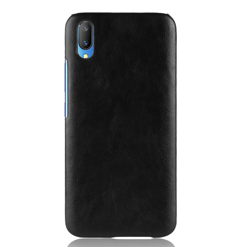 ДЛЯ Vivo V11 чехол для телефона 6 41 дюймов Роскошный PU кожа личи ударопрочный Pro