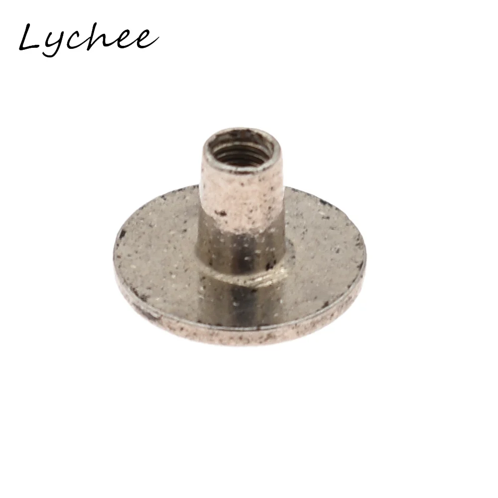 Lychee 50 Sets Vintage Wave Rivets Screws Metal Studs Leather Craft DIY Garment Bag Decor Buttons Accessories | Дом и сад