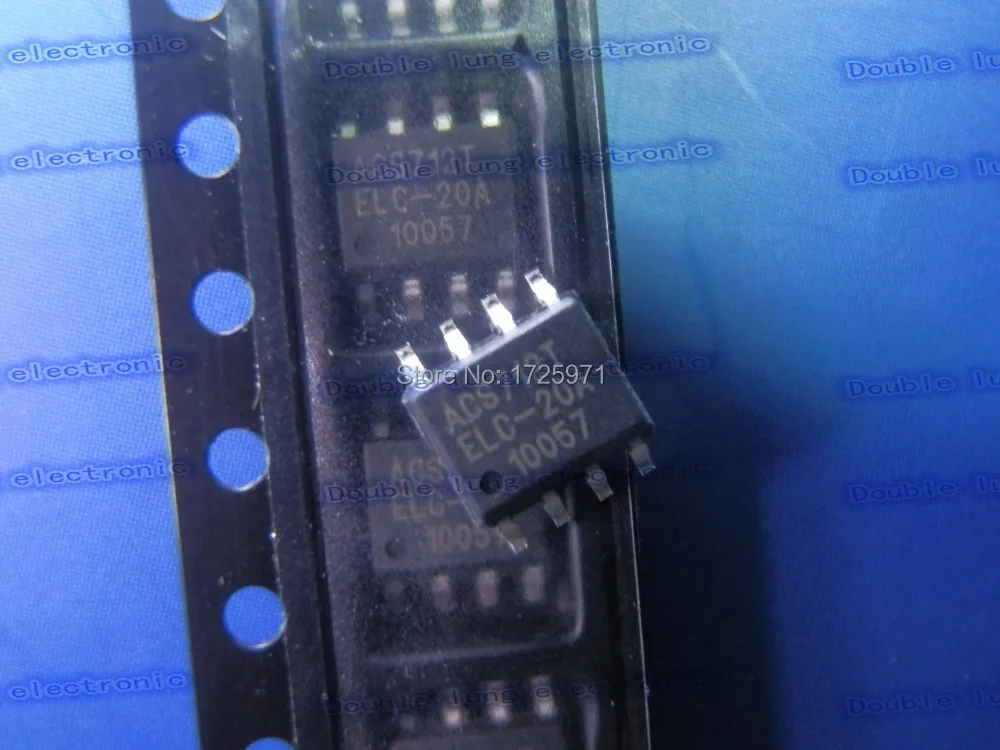 

10 шт./лот ACS712ELCTR-20A-T ACS712 SOP8 датчик текущего зала 20A AC/DC
