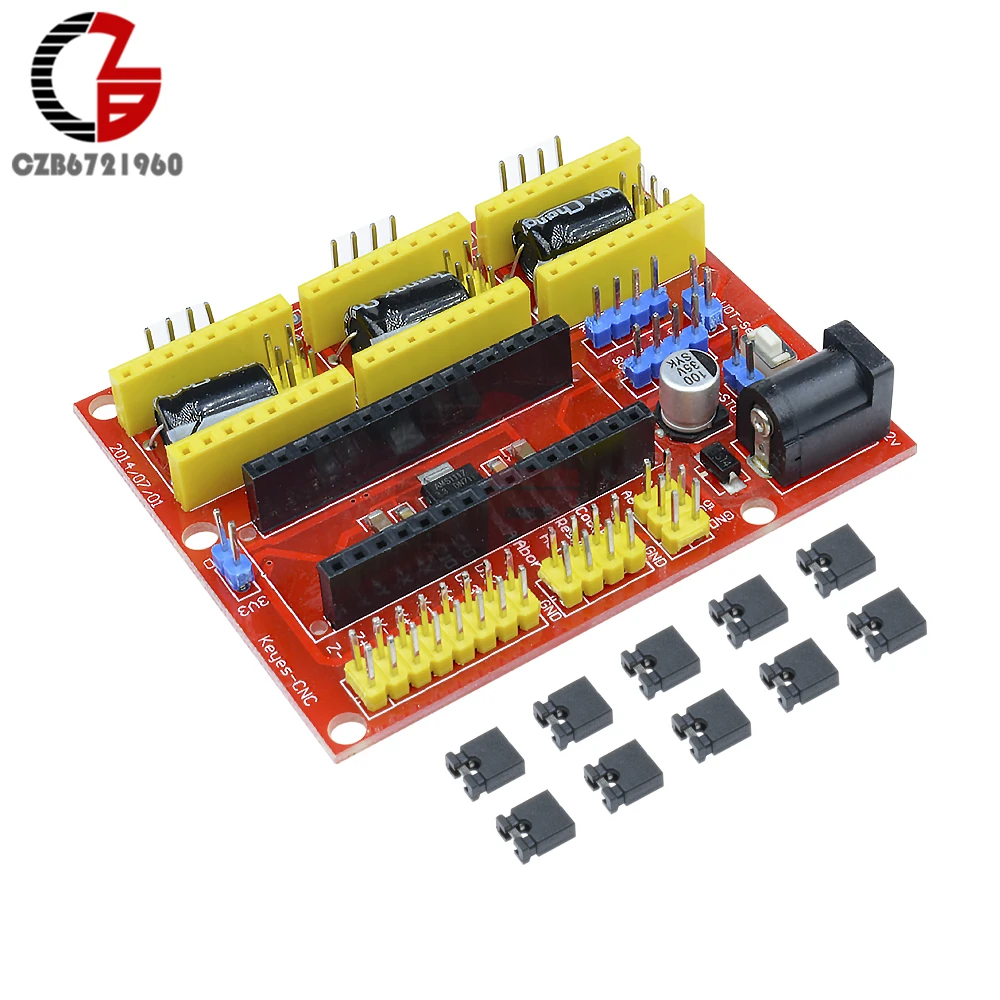 I2C IIC CNC Щит V4 гравировальный станок 3 осевой Драйвер шагового двигателя Плата