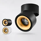 Светодиодный светильник с COB матрицей, складной Точечный светильник с поверхностным креплением, вращение на 360 градусов, для гостиной, спальни, прихожей