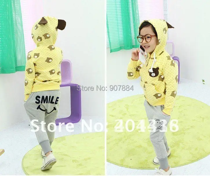 5pcs boys girls smile pants smiling mouse pant children trousers childrens gray black bottoms free shipping | Детская одежда и